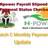 Npower Stipend payment