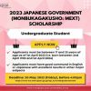 Japanese Government Scholarships 2023 for Undergraduates Students – Apply Here