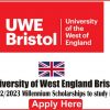 Latest: University of West England Bristol 2022/2023 Millennium Scholarships to study in UK