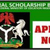 Fully Funded Federal Government of Nigeria Scholarship Award, 2021/2022