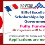 French Government Eiffel Excellence Scholarship Programme 2023 for Masters / Ph.D. Study in France (Funded)