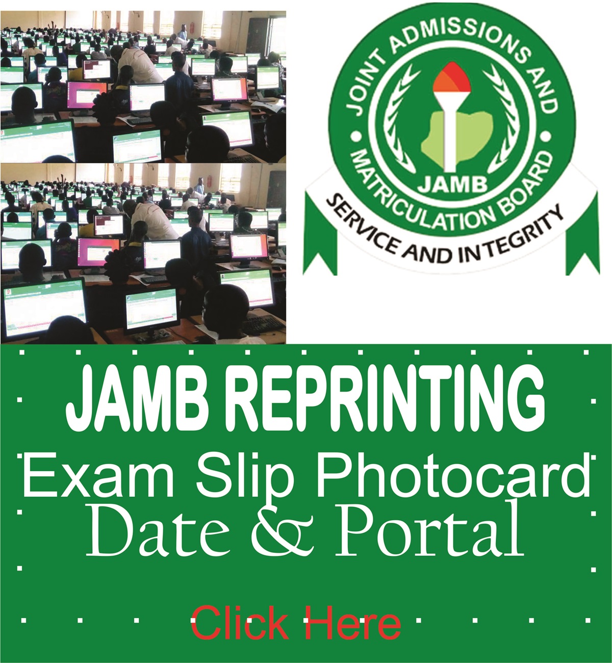 Jamb Reprinting Photocard