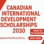 CANADIA INTERNATIONAL DEVELOPMENT SCHOLARSHIP