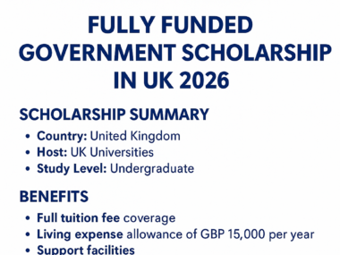 UK Universities Fully Funded Scholarships